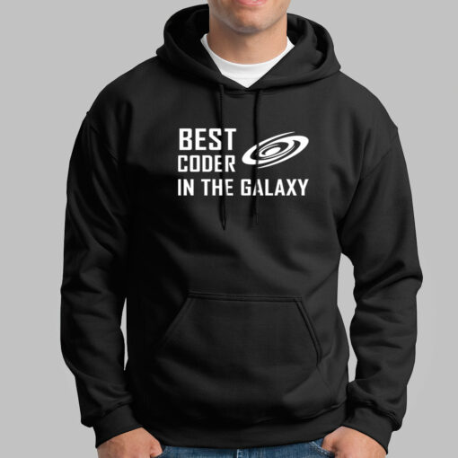 Best Coder In The Galaxy Hoodies For Men