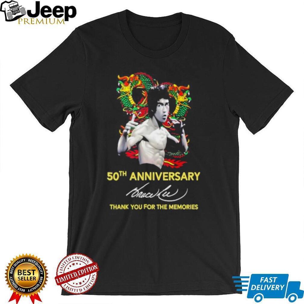 Bruce Lee The Dragon 50th anniversary thank you for the memories shirt Bruce Lee The Dragon 50th anniversary thank you for the memories shirt
