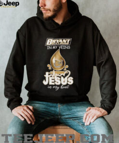 Bryant Bulldogs in my veins Jesus in my heart drop blood shirt Bryant Bulldogs in my veins Jesus in my heart drop blood shirt