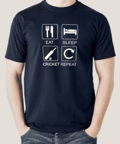 Buy Eat Sleep Cricket Repeat Men’s T-shirt Buy Eat Sleep Cricket Repeat Men’s T-shirt