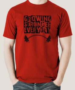 Buy Growing Stronger Everyday – Motivational Men’s T-shirt