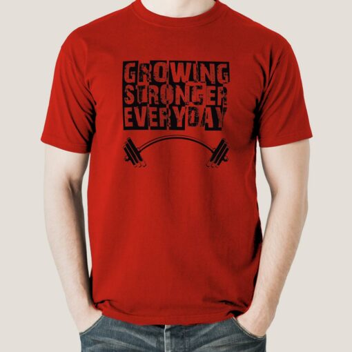 Buy Growing Stronger Everyday – Motivational Men’s T-shirt