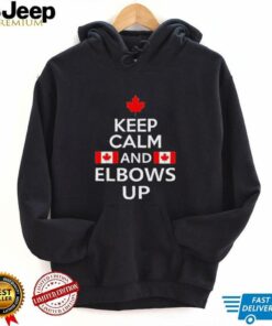 Canada keep calm and elbows up shirt
