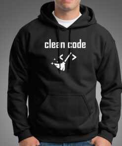 Clean Code Funny Programmer Hoodies For Men