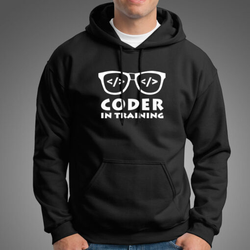 Coder In Training Hoodies For Men