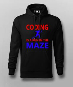 Coding is A Run in The Maze Funny Coding T-Shirt For Men Coding is A Run in The Maze Funny Coding T-Shirt For Men