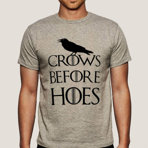 Crows Before Hoes GoT Parody Men’s T-shirt