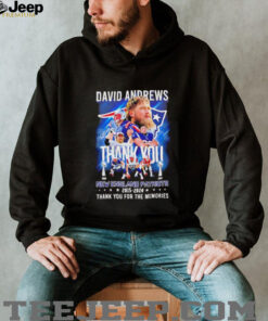 David Andrews thank you New England Patriots 2015 2024 thank you for the memories shirt