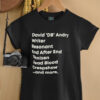 David DB Andry writer resonant end after end denizen dead blood creepshow and more shirt