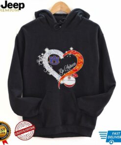 Diamond heart go Auburn Tigers basketball shirt