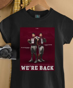 Dillon Botner Offensive Line Evan Shafer Tight End University Of Montana Grizzlies Football We’re Back Football Poster T Shirt