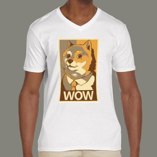 Doge Wow Poster Meme Men’s T-shirt