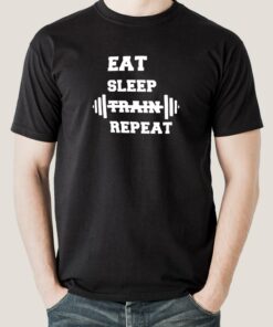 Eat Sleep Train Repeat Gym – Motivational Men’s T-shirt Eat Sleep Train Repeat Gym – Motivational Men’s T-shirt