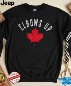 Elbows Up Canada True North Strong and Free Proud Canadian T Shirt Elbows Up Canada True North Strong and Free Proud Canadian T Shirt