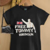 Free Tommy Robinson UK flag shirt