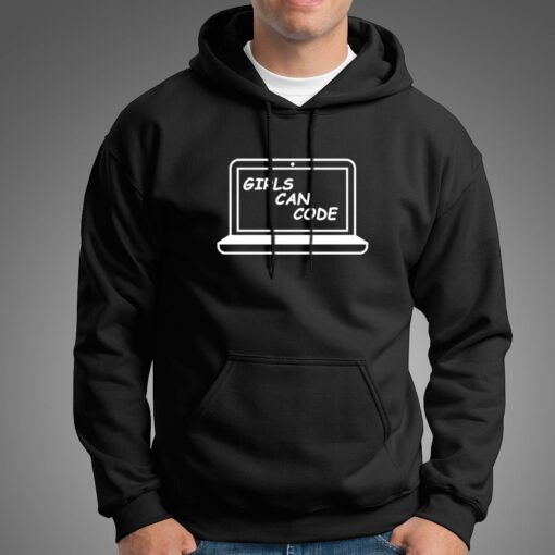 Girls Can Code Men’s Coding Hoodies