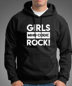 Girls Who Code Rock Hoodies For Men Girls Who Code Rock Hoodies For Men