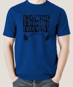 Growing Stronger Everyday – Motivational Men’s T-shirt