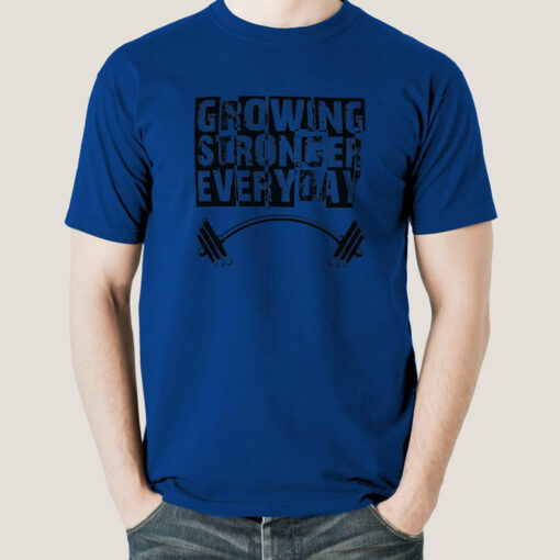 Growing Stronger Everyday – Motivational Men’s T-shirt