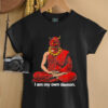 I Am My Own Demon Buddhist Oni Mask Meditating Monk Dark Art shirt