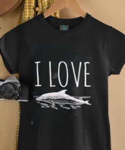 I Love Dolphins vintage art shirt
