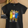 Kobe Bryant Michael Jordan LeBron James NBA Legends Art Style Shirt