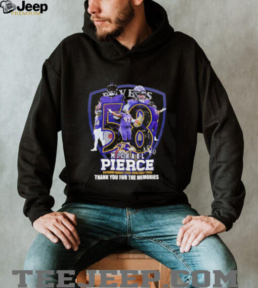 Michael Pierce Baltimore Ravens thank you for the memories shirt