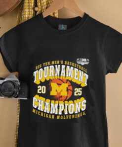 Michigan Wolverines 2025 Big Ten Men’s Basketball Conference Tournament Champions shirt
