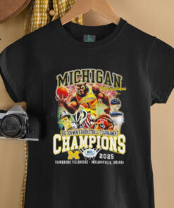 Michigan Wolverines Big Ten Men Basketball Tournament Champions 2025 shirt