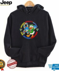 Oregon Ducks Autism Awareness Respect Euqality Support Love Inclusion Acceptance shirt