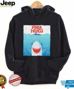 Shark free hugs style Jaws shirt