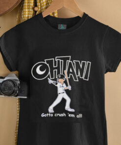 Shohei Ohtani Gotta Crush ‘Em All Pokemon shirt