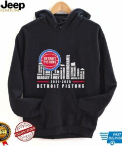 Skyline 2024 2025 Detroit Pistons players name shirt