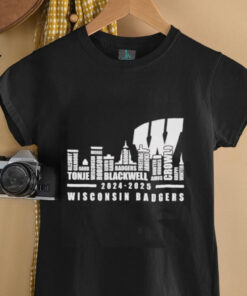 Skyline city 2024 2025 Wisconsin Badgers players name shirt