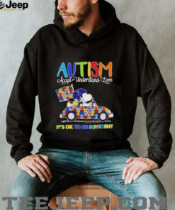 Snoopy Autism accept understand love it’s ok to be different Vancouver Canucks shirt