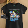 Snoopy Drive Car Los Angeles Dodgers Autism Accept Understand Love T shirts