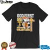 Snoopy God first family second then Tennessee Volunteers shirt