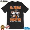 Snoopy High Five Charlie Brown Illinois Fighting Illini Basketball Forever Not Just When We Win Shirt Black