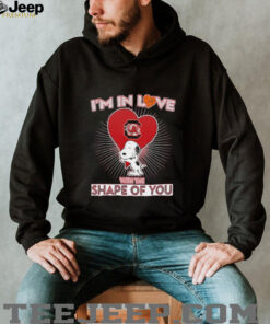 Snoopy I’m in love with the shape of you South Carolina Gamecocks basketball shirt