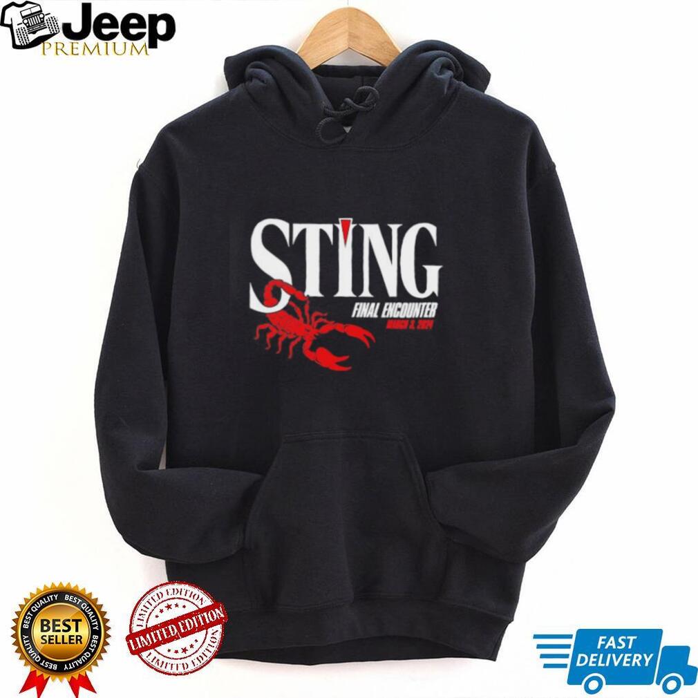 Sting WWE final encounter 2024 shirt Sting WWE final encounter 2024 shirt