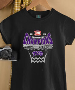 TCU Horned Frogs 2025 Big 12 Women’s Basketball Conference Tournament Champions Shirt