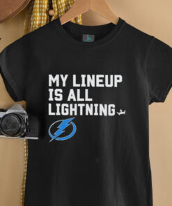 Tampa Bay Lightning my lineup is all logo shirt