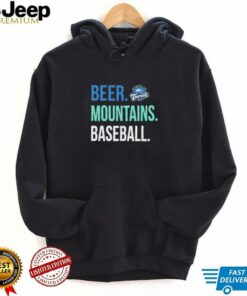 The Asheville Tourists Beer Mountains baseball shirt