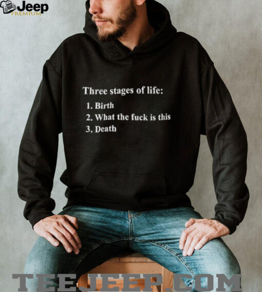 Three stages of life birth what the fuck is this death shirt