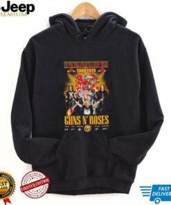 Tour 2025 Guns N’ Roses signatures shirt