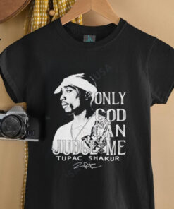Tupac Shakur Only God Can Judge Me signature shirt