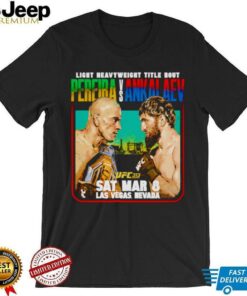 UFC 313 Alex Pereira vs Magomed Ankalaev matchup shirt