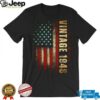 Vintage 1948 American Flag 77th Birthday 77 Years Old Men Long Sleeve T Shirt