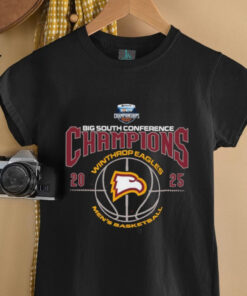 Winthrop Eagles 2025 Big South Men’s Basketball Conference Champions Shirt