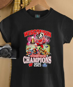 Wisconsin Badgers NCAA Tournament Frozen Four Champions 2025 mascot shirt